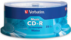 Verbatim Music CD-R 40X 80 Minute 700 MB Blank Recordable Audio Discs 25pk by Verbatim