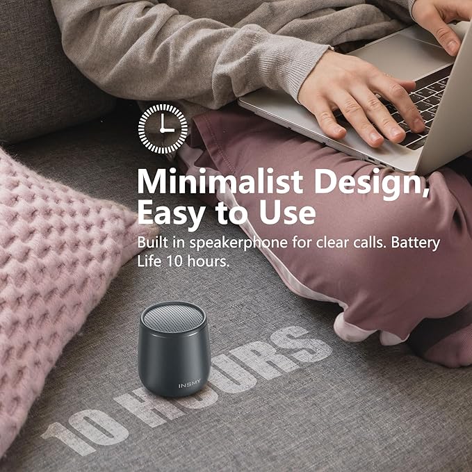INSMY Small Bluetooth Speaker, Waterproof Mini Portable Wireless Speaker - Image 6