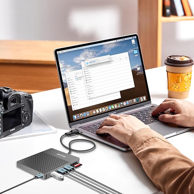 YOTUO Docking Station External Hard Drive Storage, USB-C Hub + HDD 7-in-1 - Image 6