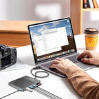 YOTUO Docking Station External Hard Drive Storage, USB-C Hub + HDD 7-in-1 - Image 6