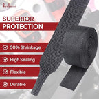 Heat Shrink Wire Loom 2:1 Shrinkable Braided Cable Sleeve 2 Inch ID-18ft - Image 7