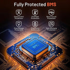 12V 314Ah LiFePO4 Lithium Battery, 100A BMS, 15000+ Deep Cycle 300Ah Lithium - Image 4
