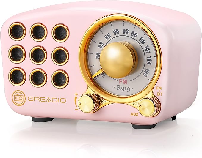 Retro Bluetooth Speaker, Vintage Radio-Greadio FM Radio by Greadio