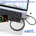 Elebase USB Type C to C 100W Car Charging Cable 6.6FT - Image 5