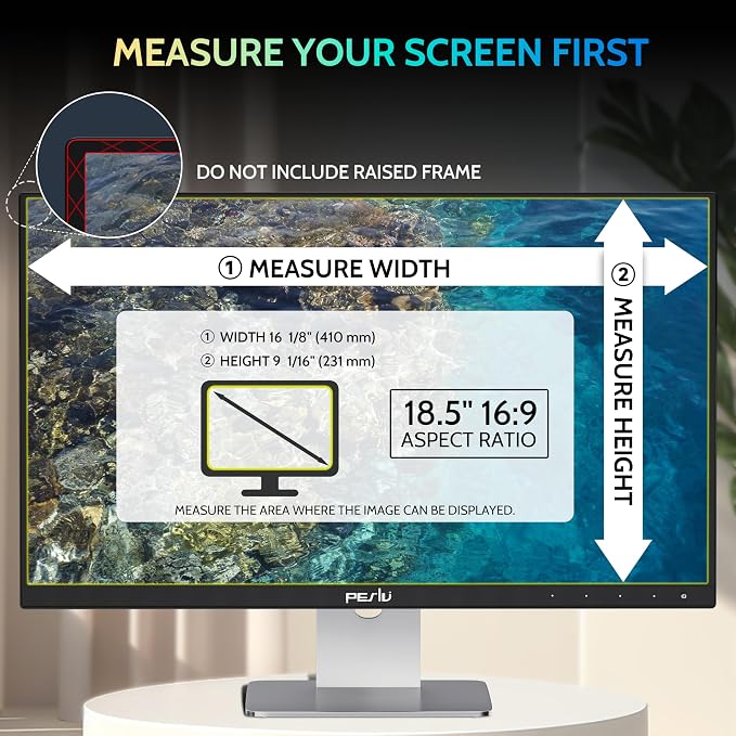 18.5 Inch Privacy Screen for Computer Monitor 16:9 Aspect Ratio, Eye Protection - Image 4