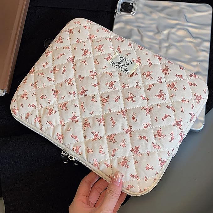Puffy Laptop Sleeve 13-15.6 Inch Cute Quilted Laptop Protective Case Padded - Image 2