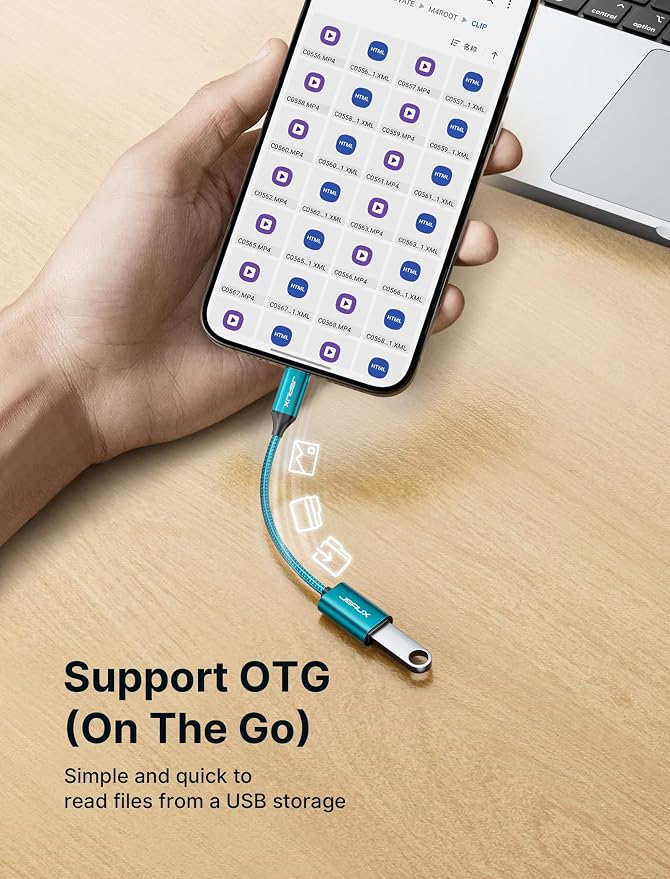 JSAUX USB C to USB 3.0 Adapter, Type C Male to USB Female OTG Cable Compatible - Image 5