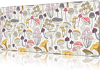 Mouse Pad Large Colorful Mushrooms Non-Slip Gaming Desk Mat by NIYLYNSYN