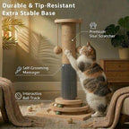 4-in-1 Solid Wood Cat Scratching Post - Image 2