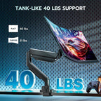 ARES WING Single Monitor Arm, Heavy Duty Adjustable Monitor Arm - Image 3