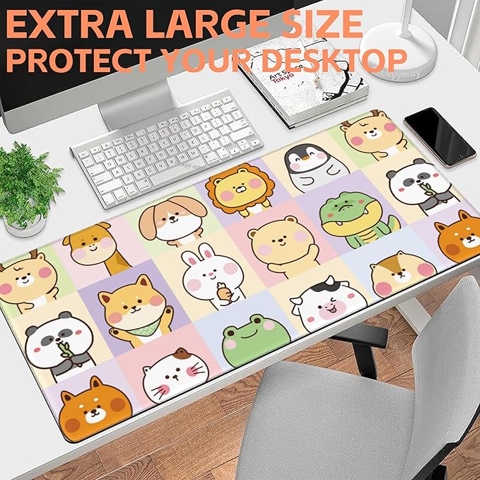 Mouse Pad Large Cute Animals Non-Slip Game Desk Mat - Image 6