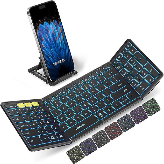 Samsers Foldable Bluetooth Keyboard by HOME