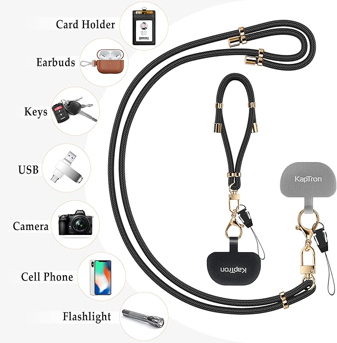 Universal Phone Lanyard with Wrist Strap, Adjustable Crossbody Cell Phone - Image 6