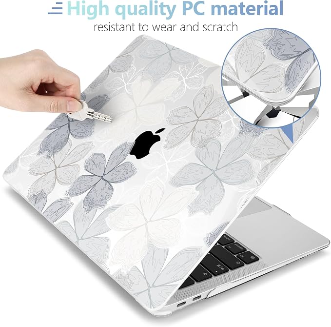 MEEgoodo for MacBook Air 13 inch Case 2021 2020 2019 2018 Released A2337 M1 - Image 3