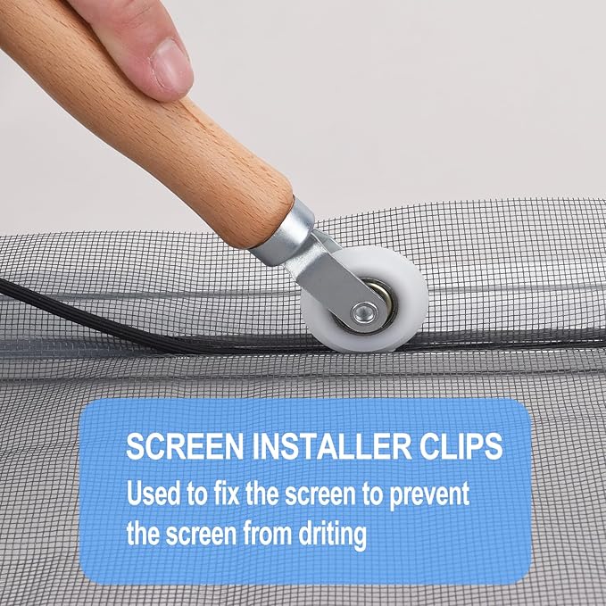 BAYTORY Window Screen Repair Kit, Nylon Roller Tool - Image 5