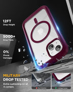 Miracase Glass Series for iPhone 15 Case Full-Body Magnetic Case - Image 4