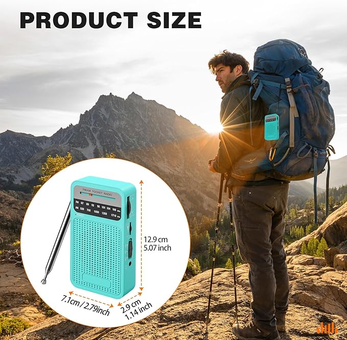 Portable Radio AM FM with Best Reception, Goodes Transistor Radio with Loud - Image 6