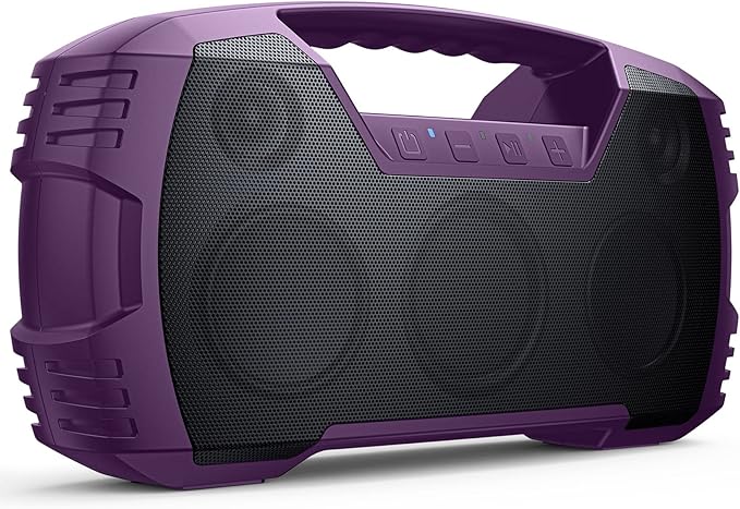 IPX7 Waterproof Outdoor Bluetooth Speaker, 32H Playtime, Floating Design by HOULZALLEE
