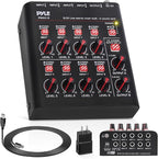 Pyle 8-Channel Wireless BT Streaming Mini Line Mixer by PyleUSA