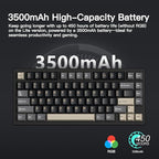 KEEBMONKEY WOBKEY Rainy 75 CNC Aluminum HMX/JWK/Cocoa Switches Triple-Mode - Image 3