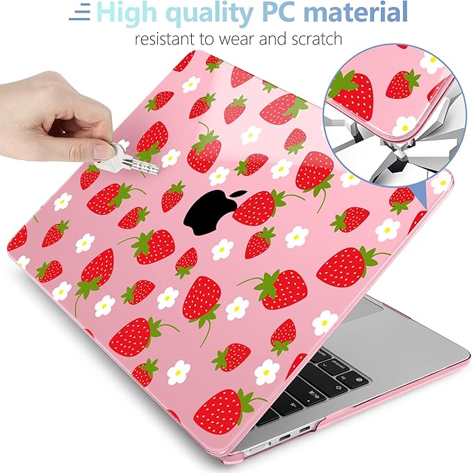 MEEgoodo for M4/M3/M2 MacBook Air 15.3 inch Case 2025 2024 2023, Case Fit Model - Image 4