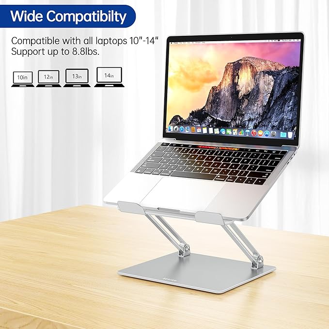 BESIGN LS10 Laptop Stand for Desk, Ergonomic Adjustable Notebook Tablet Stand - Image 3