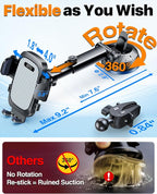HTU 2025 Best Car Phone Holder 【Ultimate 5-in-1 & Upgraded 100+LBS Strongest - Image 4