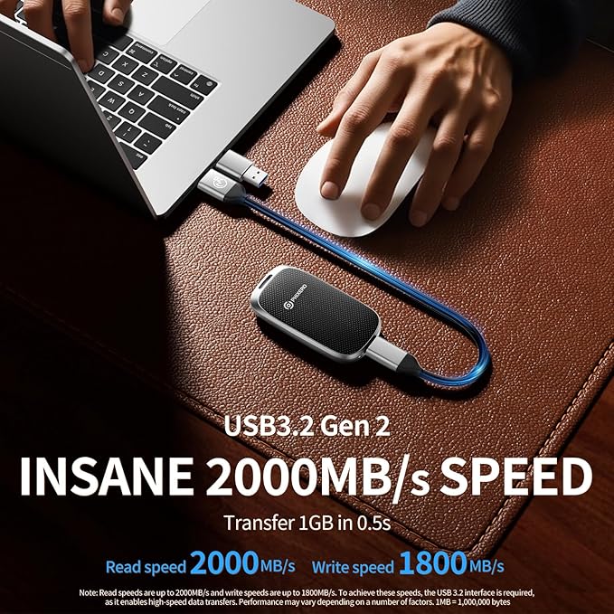 PHIXERO P20 External Portable SSD 2TB, External Solid State Drives - Image 2