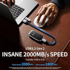 PHIXERO P20 External Portable SSD 1TB, External Solid State Drives - Image 2