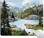 Hokafenle Mouse Pad, Natural Landscape Mouse Pad, Forest Waterfall Mousepad by Hokafenle