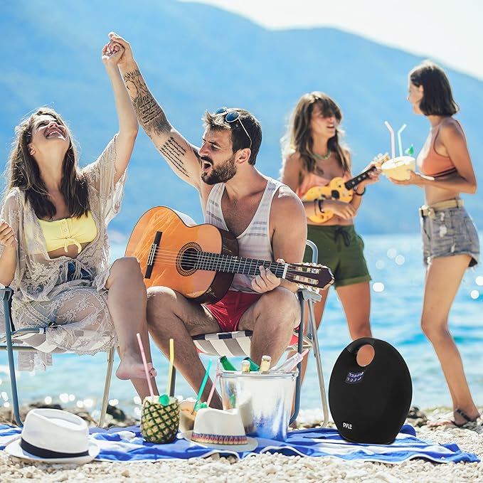Pyle Mini IPX4 Waterproof Wireless Portable Bluetooth Speaker, - Image 8