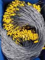 20" Cable Seals Tamper Proof Security Tags Steel Wire Seal Numbered Garden - Image 3