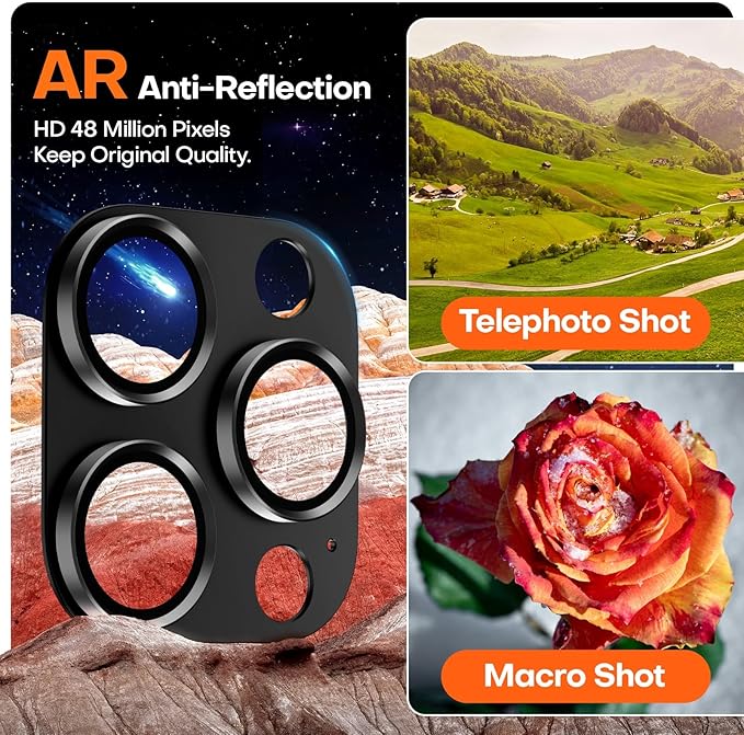 Camera Lens Protector for iPhone 16 Pro Max/16 Pro/iPhone 15 Pro Max/15 - Image 4