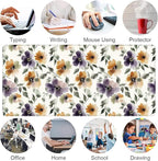 Watercolor Floral Large Mouse Pad, Gaming Keyboard Desk Pad, Extended Mouse Mat - Image 7