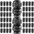 QILIPSU 50pcs M20SL Long Thread Cable Gland Waterproof IP68 Nylon Strain Relief by QILIPSU