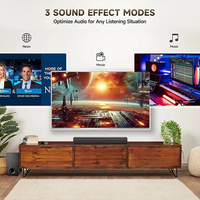 Sound Bar Speakers Bluetooth Wireless, TV Speakers Sound Bar Subwoofer - Image 5