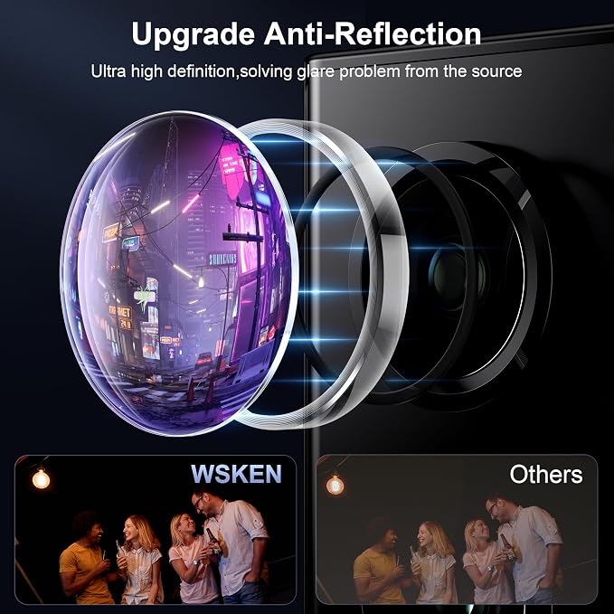 WSKEN for Samsung Galaxy S24 Ultra Camera Lens Protector, Ultra Thin Scratch - Image 2