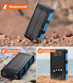 GOODaaa Power Bank Wireless Charger 45800mAh Built in Hand Crank and 4 Cables - Image 7