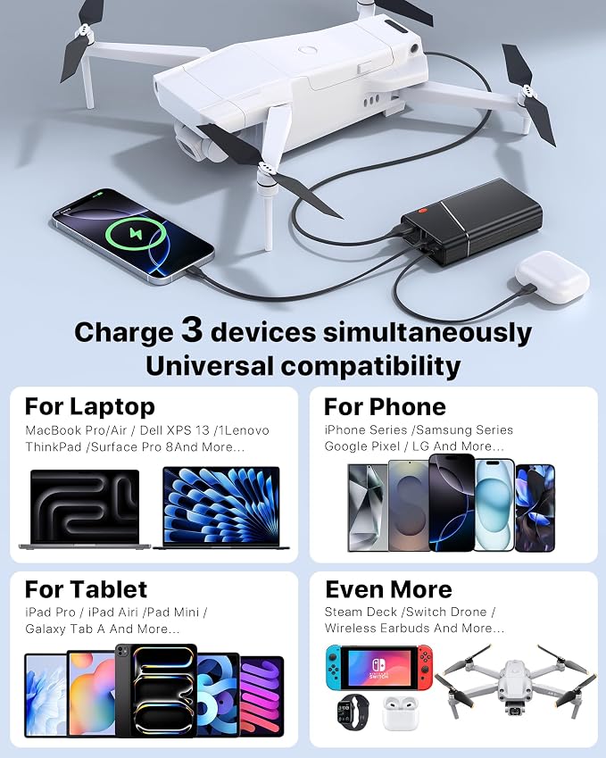 Portable Charger 20000mAh, 22.5W PD 3.0+QC 4.0 Super Fast Charging Power Bank - Image 6