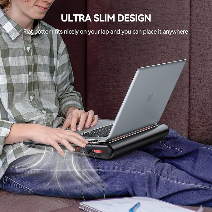 TECKNET Laptop Cooling Pad, Gaming Laptop Cooling Stand, Wind Speed Adjustable - Image 6