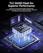 ORICO OSC 2TB M.2 NVMe SSD for Desktop PC, PCIe 4.0 Internal SSD - Image 5