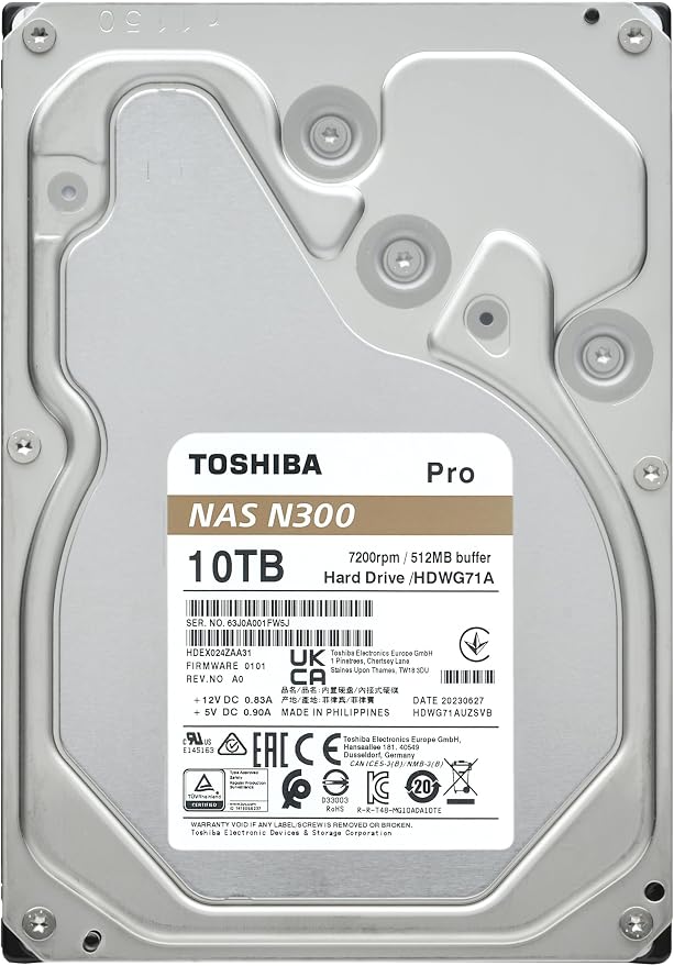 Toshiba N300 PRO 10TB Large-Sized Business NAS 3.5-Inch Internal Hard Drive - Image 6