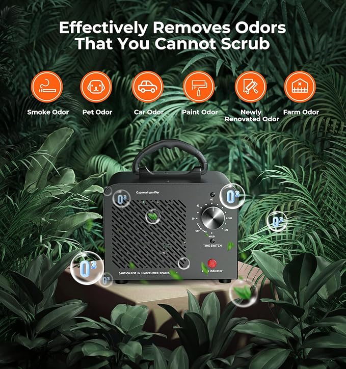 Ozone Generator 48, Commercial Ozone Machine Odor Removal, High Capacity O3 - Image 2