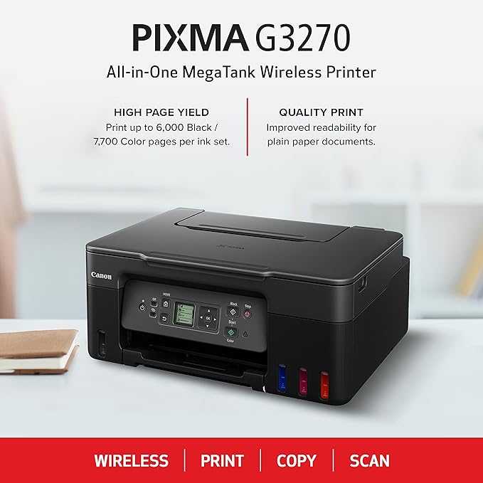 Canon MegaTank G3270 All-in-One Wireless Inkjet Printer. - Image 3