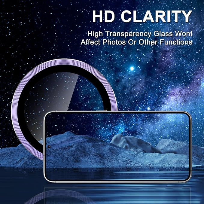 for Samsung Galaxy S25 Edge Camera Lens Protector, Individual Metal Ring - Image 5