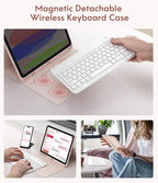 CHESONA Keyboard Case for iPad 11th/10th Generation, Detachable Wireless - Image 4