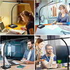 ShineTech LED Desk Lamp for Home Office, 24W Double Head Desk Light - Image 8