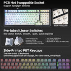 Aula F99 Keyboard Wireless Mechanical Keyboards Computer Bluetooth Gaming - Image 7