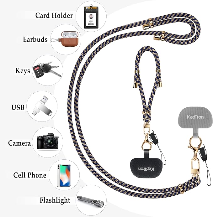 Universal Phone Lanyard with Wrist Strap, Adjustable Crossbody Cell Phone - Image 6