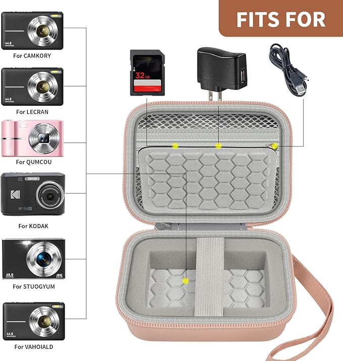 Carrying & Protective Case for Digital Camera, AbergBest 21 Mega Pixels 2.7" - Image 2